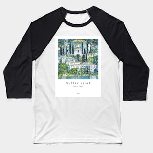 Kirche in Cassone by Klimt with Text Baseball T-Shirt